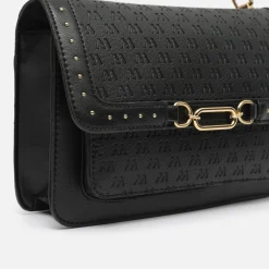 Bolso bandolera con correa y estampado monogram