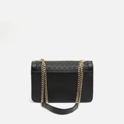Bolso bandolera con correa y estampado monogram