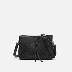Bolso bandolera con detalles metálicos