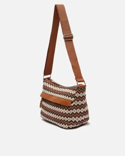 Bolso bandolera con estampado jacquard