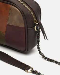 Bolso bandolera con estampado patchwork