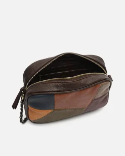 Bolso bandolera con estampado patchwork