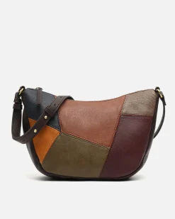 Bolso bandolera con estampado patchwork