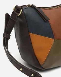 Bolso bandolera con estampado patchwork