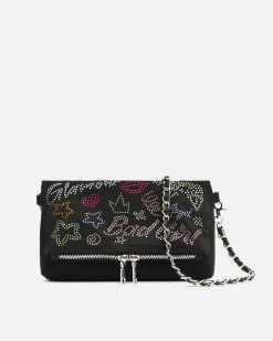 Bolso bandolera de fiesta con detalles brillantes