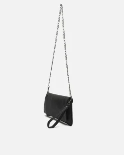 Bolso bandolera de fiesta pequeño con detalles metálicos