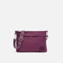 Bolso bandolera de nylon con textura de neopreno