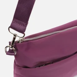 Bolso bandolera de nylon con textura de neopreno