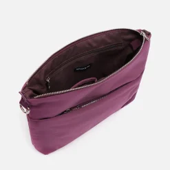 Bolso bandolera de nylon con textura de neopreno