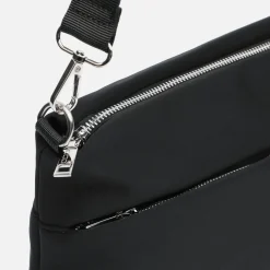 Bolso bandolera de nylon con textura de neopreno