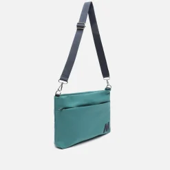 Bolso bandolera de nylon con textura de neopreno