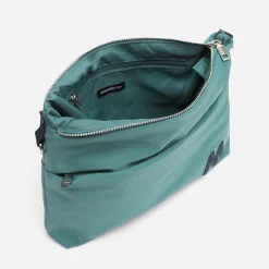 Bolso bandolera de nylon con textura de neopreno