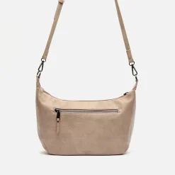 Bolso bandolera mediano con detalles metálicos