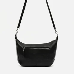 Bolso bandolera mediano con detalles metálicos