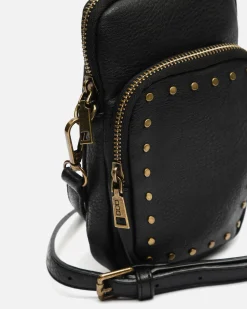 Bolso bandolera mini para móvil con detalles metálicos