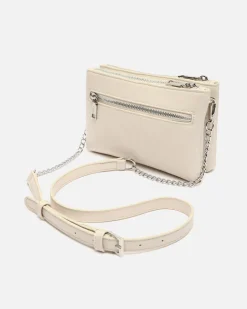 Bolso bandolera pequeño con detalles metálicos