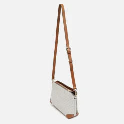 Bolso bandolera pequeño con estampado monogram