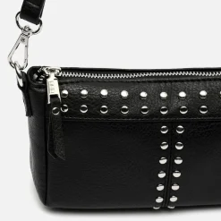 Bolso bandolera pequeño con detalles metálicos