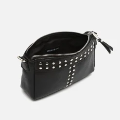 Bolso bandolera pequeño con detalles metálicos