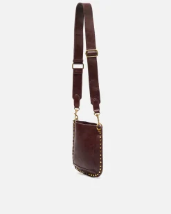 Bolso bandolera pequeño con detalles metálicos