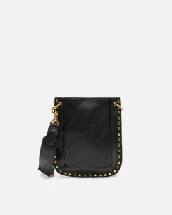 Bolso bandolera pequeño con detalles metálicos