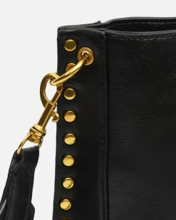 Bolso bandolera pequeño con detalles metálicos