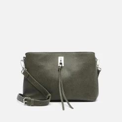 Bolso bandolera pequeño con detalles metálicos