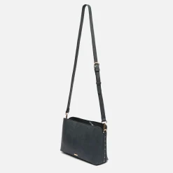 Bolso bandolera pequeño con detalles metálicos
