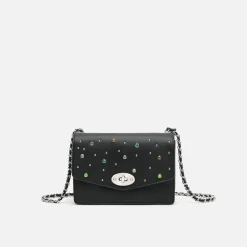 Bolso de fiesta con tachuelas de colores