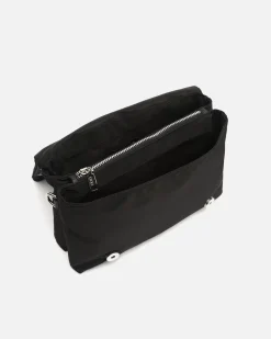 Bolso de hombro con asa bandolera extraíble y detalles brillantes