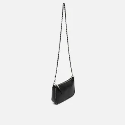 Bolso de hombro pequeño con asa bandolera y detalles metálicos