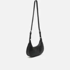 Bolso de hombro pequeño con asa regulable y estampado monogram