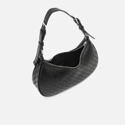 Bolso de hombro pequeño con asa regulable y estampado monogram