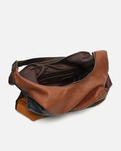 Bolso hobo con estampado patchwork