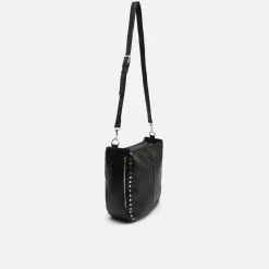 Bolso hobo grande con asa bandolera extraíble y detalles metálicos