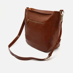 Bolso hobo grande con asa bandolera extraíble y detalles metálicos
