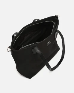 Bolso shopper de nylon con asa bandolera extraíble
