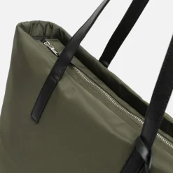 Bolso shopper de nylon con bolsillo para portátil (15