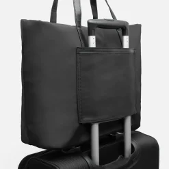 Bolso shopper de nylon con bolsillo para portátil (15