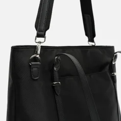 Bolso shopper grande con bolsillo para portaordenador (15