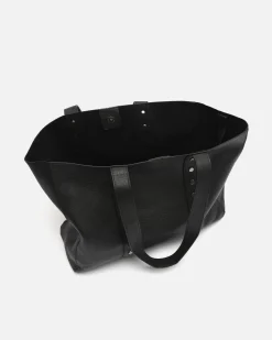 Bolso shopper grande con neceser extraíble y detalles metálicos