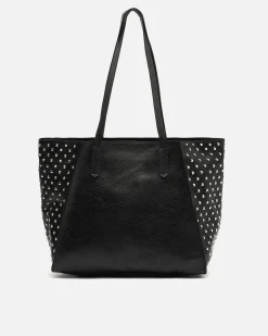 Bolso shopper grande con detalles metálicos
