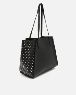 Bolso shopper grande con detalles metálicos