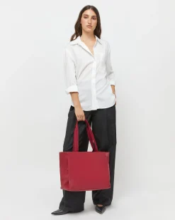 Bolso shopper grande en nylon con bolsillo para portátil (15