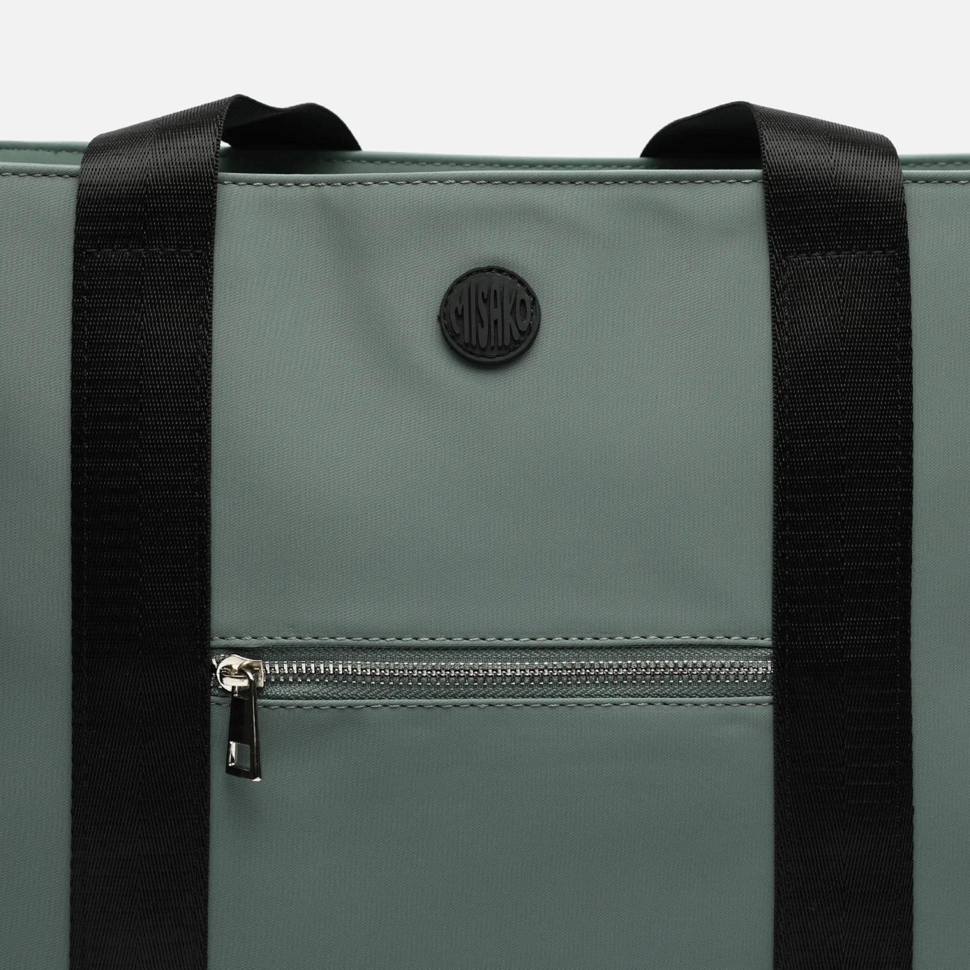 Bolso shopper grande en nylon con bolsillo para tablet