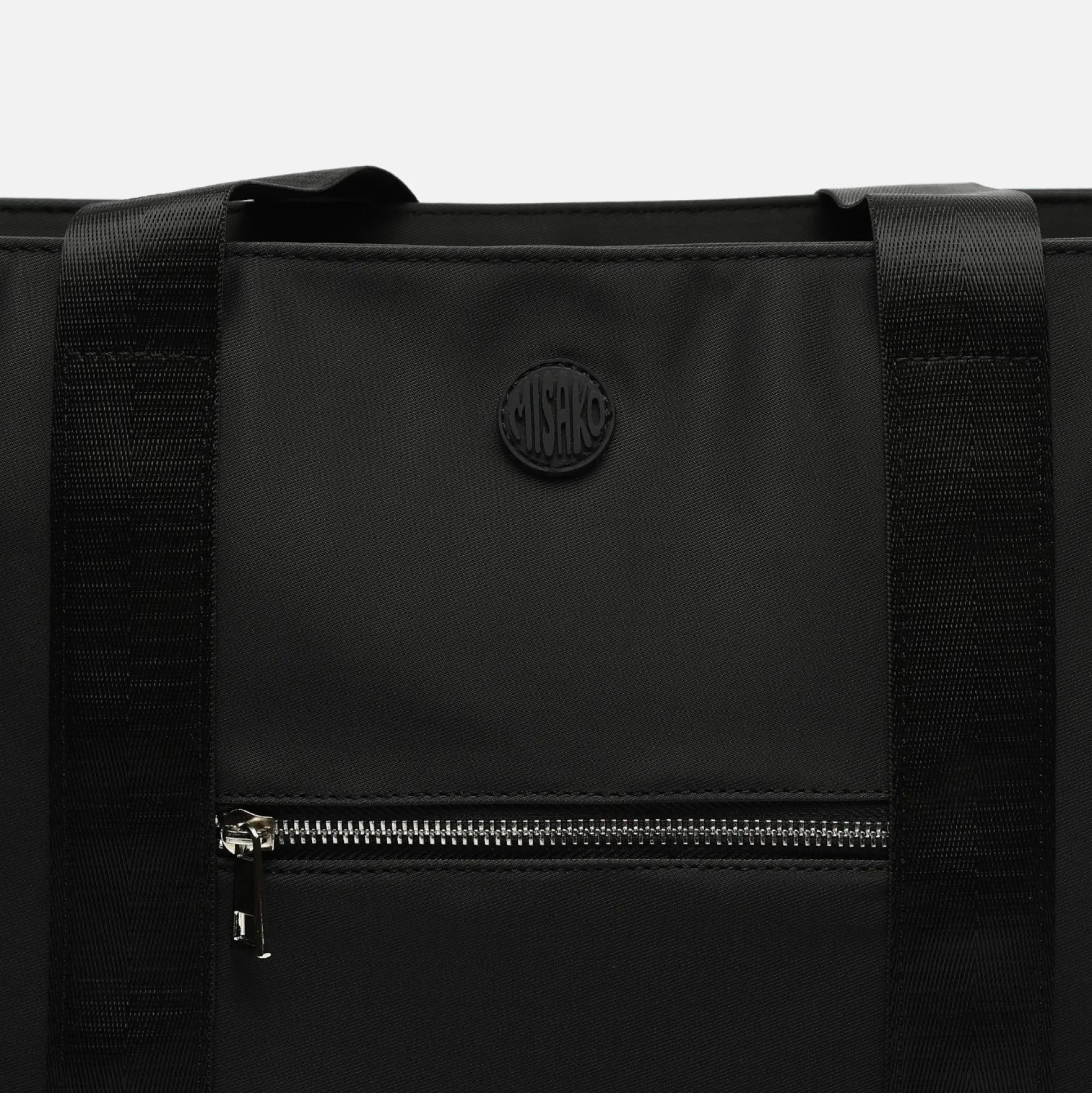 Bolso shopper grande en nylon con bolsillo para tablet