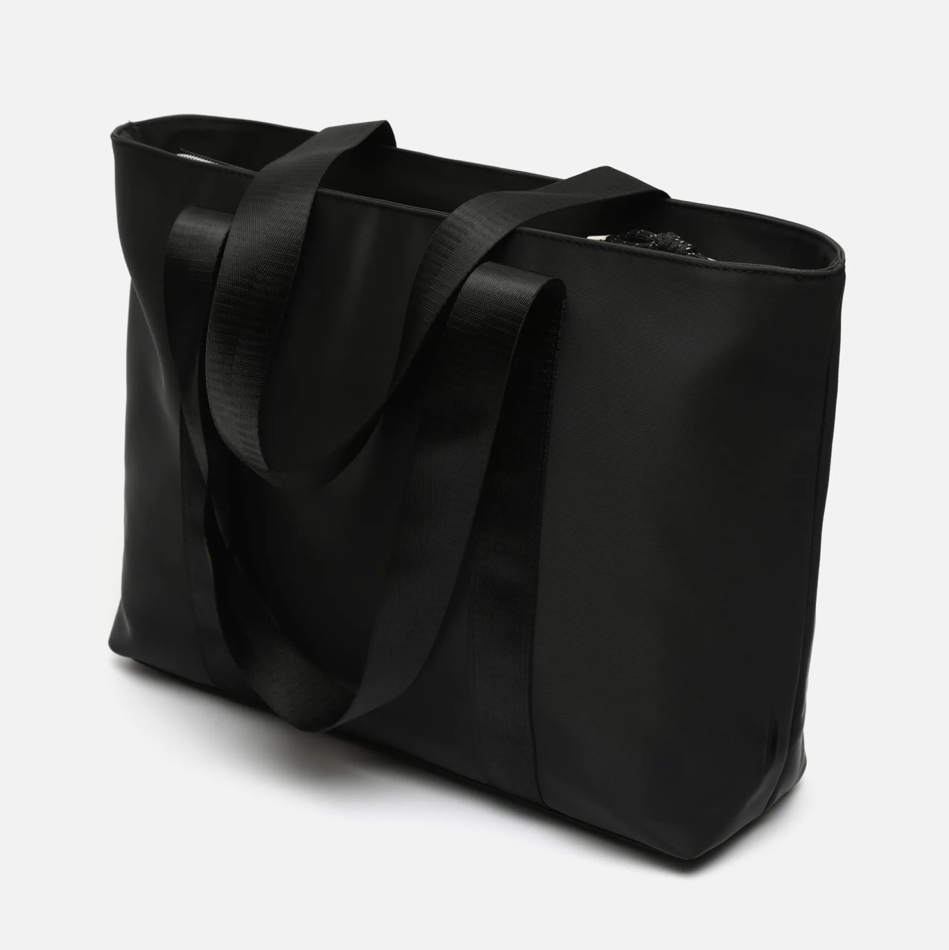 Bolso shopper grande en nylon con bolsillo para tablet