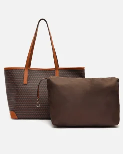 Bolso shopper grande estampado con bolsa interior extraíble