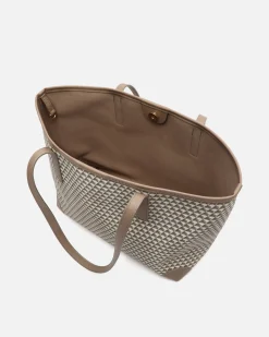 Bolso shopper grande estampado con bolsa interior extraíble