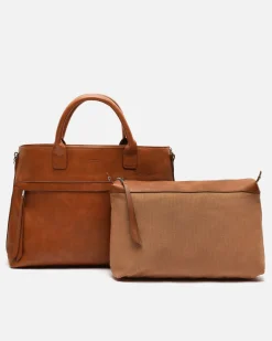 Bolso tote mediano con bolsa interior y asa bandolera extraíble